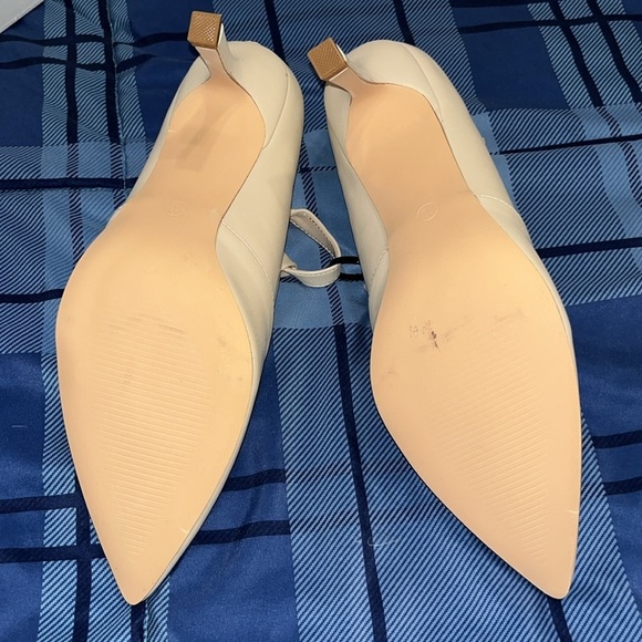 Mary Jane High Heels T Strap Closed Pointed Toe Pumps Buckle Work Office Shoes - Picture 7 of 7